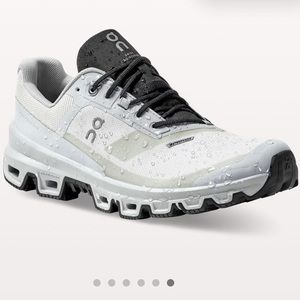 On Cloudventure Waterproof Trail Running Shoes Glacier Black